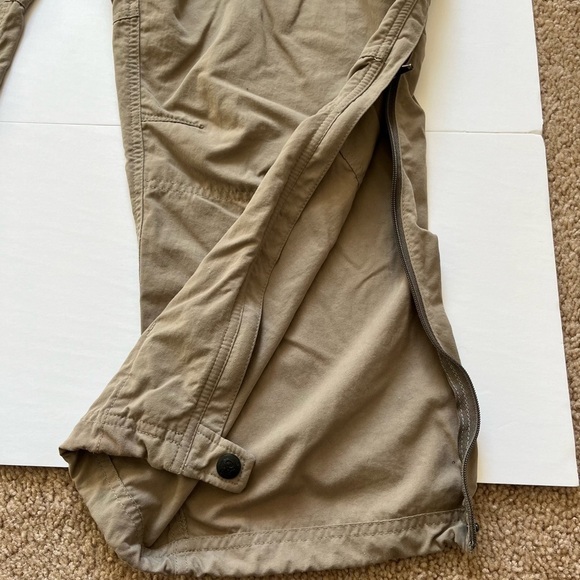 Mountain Hardwear Athletic Hiking Convertible Pants / Shorts Khaki Color Sz L - Picture 8 of 14